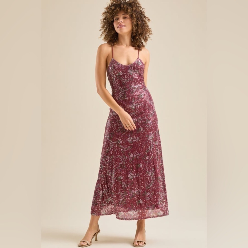 new with tags Altar’d state ray sequin maxi dress